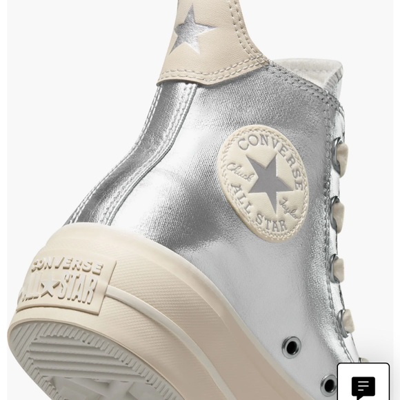 Converse Chuck Taylor All Star Lift Metallic High Top Platform Sneaker - Picture 3 of 11